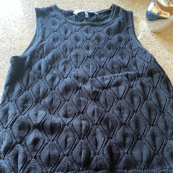 Trina Turk, diagonal knit, sleeveless sweater - Picture 2 of 4